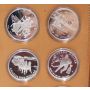 24x Canadian Proof Silver $1 Dollars 1985 to 2010 In RCM Leather Holder 
