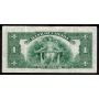 1935 Canada $1 dollar banknote A4190228 Error cut out of register VF+