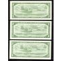 3 x Canada 1954 $1 banknotes Beattie Rasminsky all 3 have Prefix P/P Choice UNC