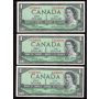 5 x Canada 1954 $1 consecutive notes Beattie Rasminsky F/P3226689-93 CH UNC