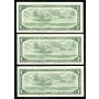 5 x Canada 1954 $1 consecutive notes Beattie Rasminsky F/P3226689-93 CH UNC