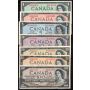 1954 Canada $1 $2 $5 $10 $20 $50 $100 banknote set 7-notes a/EF to AU+