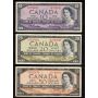 1954 Canada $1 $2 $5 $10 $20 $50 $100 banknote set 7-notes a/EF to AU+