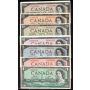 1954 Canada $1 $2 $5 $10 $20 $50 $100 banknote set 7-notes VF+ to EF+