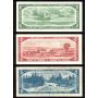1954 Canada $1 $2 $5 $10 $20  banknote set 5-notes VF+ to EF+