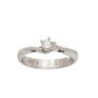 14K White Gold 0.18ct Round Brilliant Cut Diamond VS2 Ring Size 5