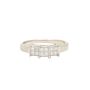 14K White Gold 0.36ct Princess Cut Diamond Ring Size 5.75
