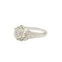 Antique 18K White Gold Filigree 0.25ct Diamond Ring Size 6.25