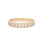 14K Yellow Gold Diamond Channel Set Band 0.50 Carat Total Diamond Weight Size 6.75