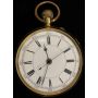 Men's 18k Gold Swiss Open Face Pocketwatch