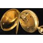 Men's 18k Gold Swiss Open Face Pocketwatch