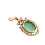 14K yg Jade and Diamonds Pendant 13.3mm by 28.0mm with appraisal $2700.00
