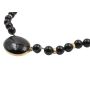 Black Onyx and 14kt Yellow Gold Necklace