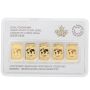 2016 Canada 5 x 1/10 oz 9999 Pure Gold Bars Royal Canadian Mint 1/2 oz pure gold