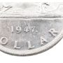 1947 Maple Leaf Canada silver dollar nice EF
