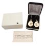 NWC Northwest Coast 14K yg ORCA WHALE earrings signed KRP 8.1g 1.5 inch