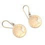 British Columbia $1 gold token earrings 2.96 grams