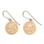 British Columbia $1 gold token earrings 2.96 grams