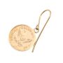 British Columbia $1 gold token earrings 2.96 grams