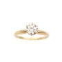 1.07ct VS1 M solitaire Diamond ring 18K yg with appraisal $9,000. Size-8