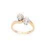 .88ct tcw 2-Diamond 18k yellow gold ring with appraisal $4,800.00 Size-8
