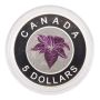 2014 Canada $5 Fine Silver Proof Coin- Flowers Of Canada- Niobium Poinsettia