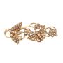 c1920 14K seed pearl brooch blossoms butterflies 6.2g with appraisal $2800.