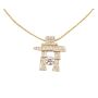 1.09ct NWT Polar ICE Diamonds INUKSHUK 14K Pendant with 18 inch chain and appraisal $6800.