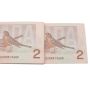 50 x 1986 Canada $2.00 notes Thiessen Crow EGR0919600-49 UNCIRCULATED