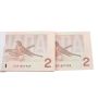 50 x 1986 Canada $2.00 notes Thiessen Crow EGR1847900-49 AU+ -CH UNC+