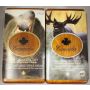 2004 Canada $8 Grizzly Bear $5 Majestic Moose .999 Silver Coin Stamp Sets 2x Lot