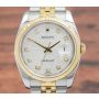 Rolex Datejust 116233 18k Stainless Diamond Jubilee Dial Automatic Watch 