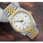 Rolex Datejust 116233 18k Stainless Diamond Jubilee Dial Automatic Watch 