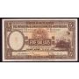 1954 Hong Kong & Shanghai Banking Corp $5 banknote D/H187,517 EF 