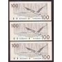 10X Canada consecutive $100 banknotes BC60a-i  BJE5632463-72 GEM UNC EPQ