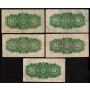 15x 1923 Canada 25 Cent banknotes McCavour Saunders mixed VG and FINE 