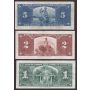 1937 Canada banknote set $1 $2 $5 $10 $20  VF