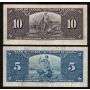 1937 Canada $1 $2 $5 $10 banknote set all mixed signatures all nice VF