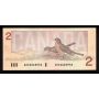 1986 Canada $2 replacement note Theissen Crow ARX2025978 BC55bA CH AU 