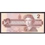 1986 Canada $2 banknote Crow Bouey AUG7247133 Choice AU/UNC