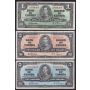 1937 Bank of Canada $1 $2 $5 $10 $20 $50 $100 7-notes 