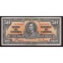 1937 Canada $50 banknote Coyne Towers B/H4294492 nice VF+