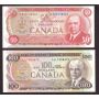 1969-1975 Canada banknote set $1 $2 $5 $10 $20 $50 $100 7-notes CH UNC+