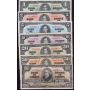 1937 Bank of Canada $1 $2 $5 $10 $20 $50 $100 7-notes 