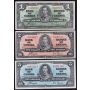 1937 Bank of Canada $1 $2 $5 $10 $20 $50 $100 7-notes 