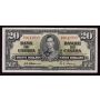 1937 Canada $20 dollar banknote Osborne Towers  VF30