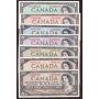 1954 Canada bank note set $1 $2 $5 $10 $20 $50 $100 7-notes VF or better