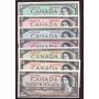 1954 Canada bank note set $1 $2 $5 $10 $20 $50 $100 7-notes EF or better