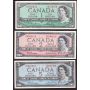 1954 Canada bank note set $1 $2 $5 $10 $20 $50 $100 7-notes EF or better