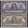 1937 Canada Banknote set $1 $2 $5 $10 $20   5-notes  VF or better R/N1845453